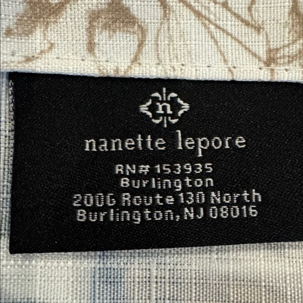NWOT Nanette Lepore Butterflies shower curtain 72’X 70’ French country botanical